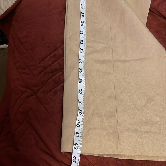 Alex Marie women’s Linen  blend Tan trouser size 12 long beltless fully lined - Picture 10 of 10